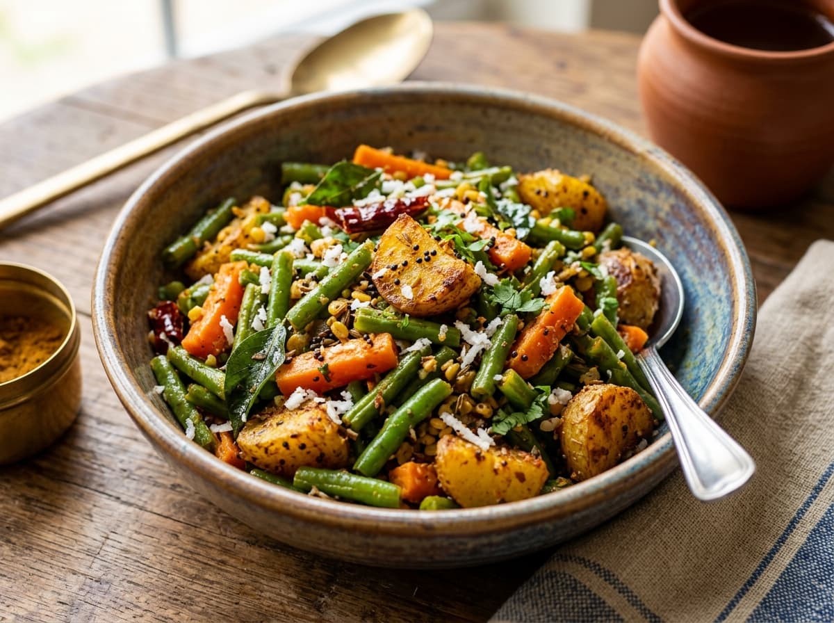 Dry Veg Curry (South Indian / North Indian Style)