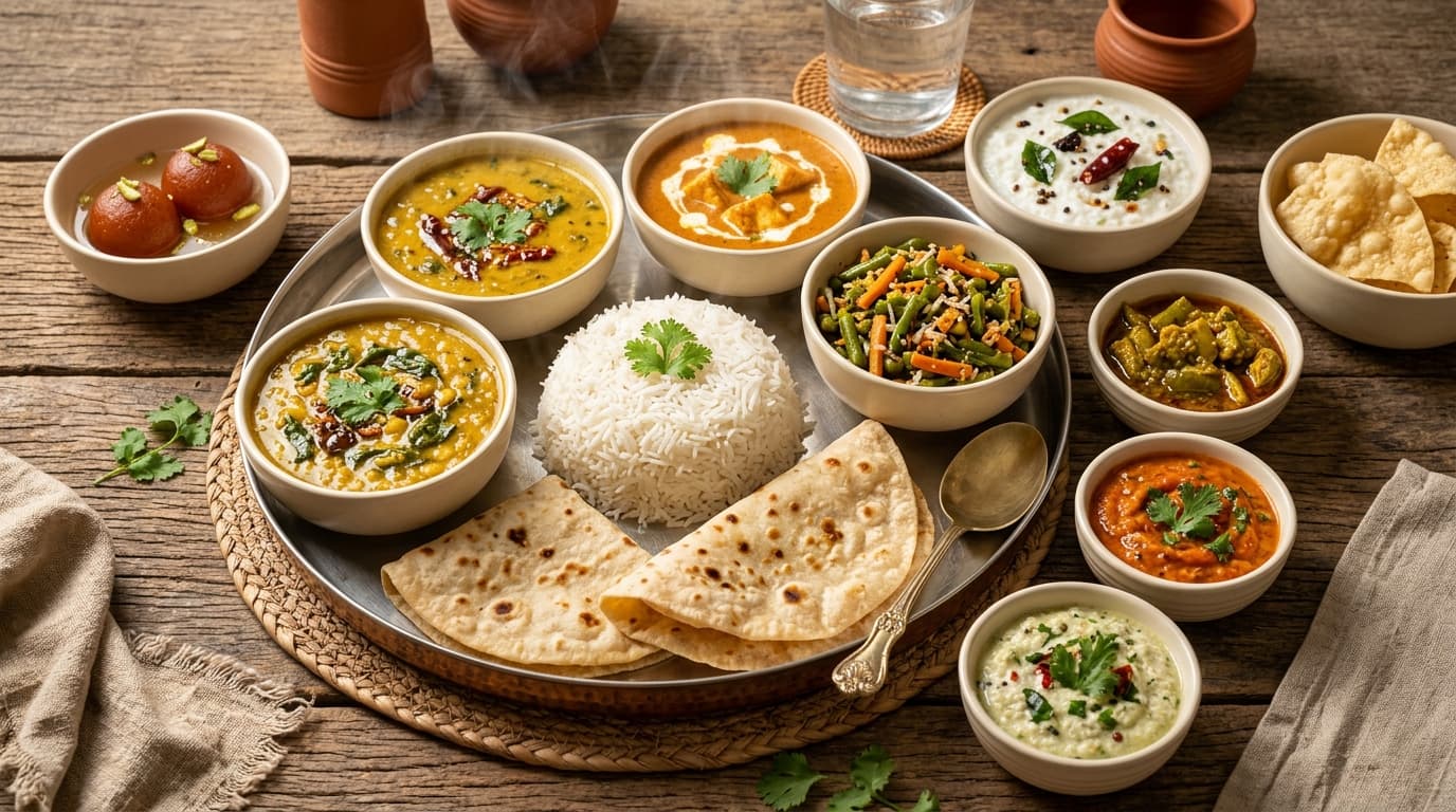 Special North + South Indian Combo Lunch Spread